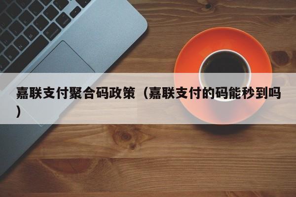 嘉联支付聚合码政策（嘉联支付的码能秒到吗）