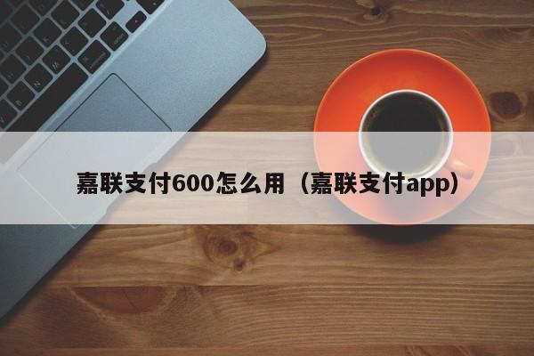 嘉联支付600怎么用（嘉联支付app）