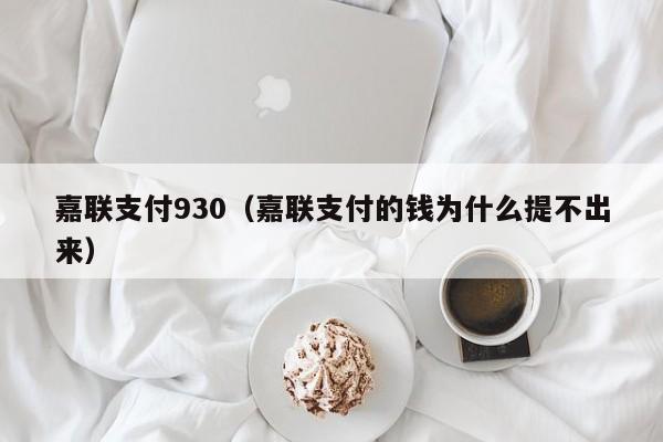 嘉联支付930（嘉联支付的钱为什么提不出来）