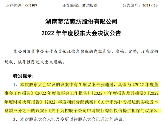 大股东“发难”，7项议案被否！易主后的梦洁股份怎么了？