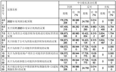 杭州滨江房产集团股份有限公司2022年年度股东大会决议公告