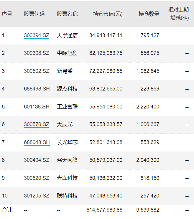 上半年偏股冠军基重仓股“大换血”！份额规模增长超10倍，部分投资者快进快出